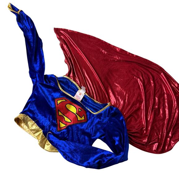 DC Comics Supergirl Costume by Rubie’s –Adult Women’s Small (Velvet Cape Dress) - Picture 1 of 8